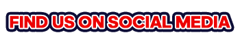 Find Us On Social Media!